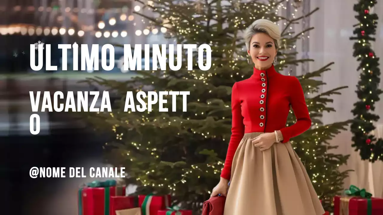 Rosso Elegante Promozione Vacanze