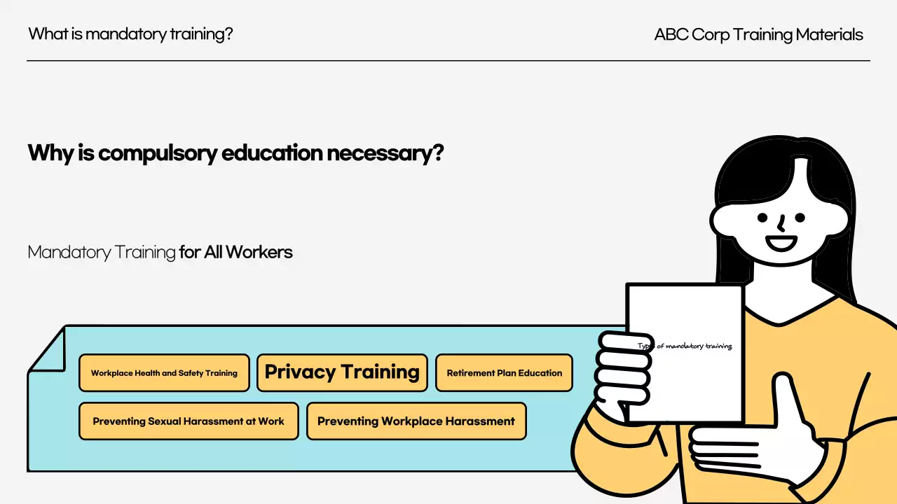 Blue Simple Workplace Training Presentation