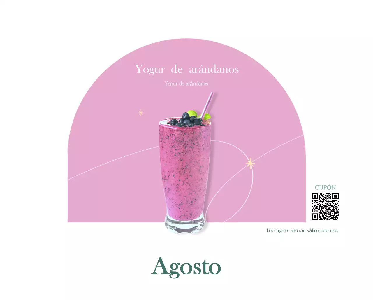 Un moderno calendario de cafeterías con recomendaciones para la bebida del mes