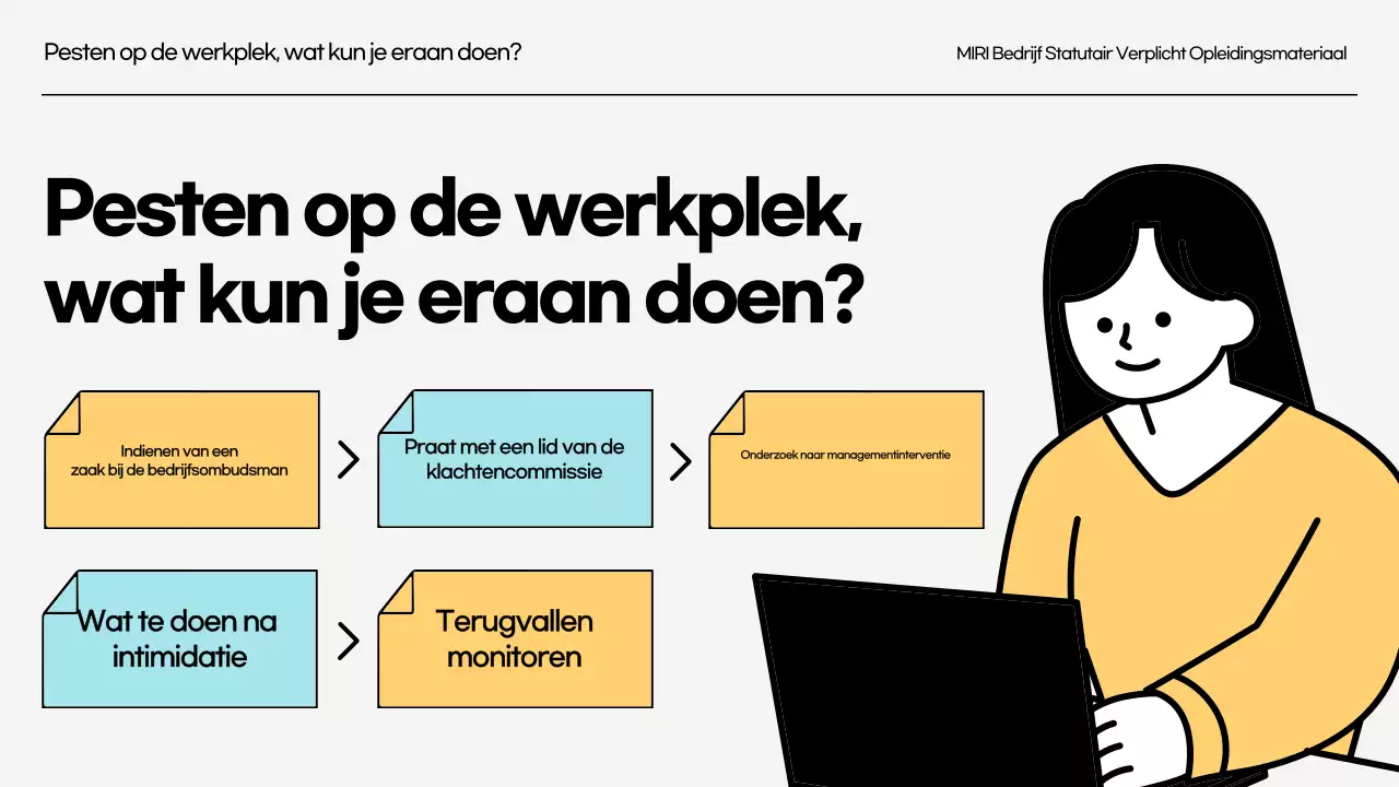 Training ter voorkoming van intimidatie op het werk Wettelijke training