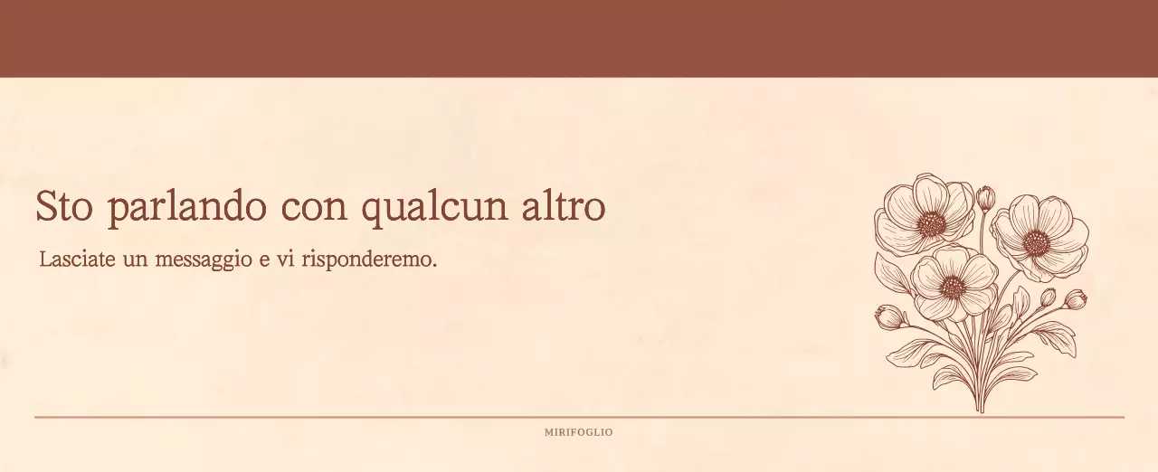 Un calendario sentimentale per fioristi in carta di lana marrone chiaro e marrone.