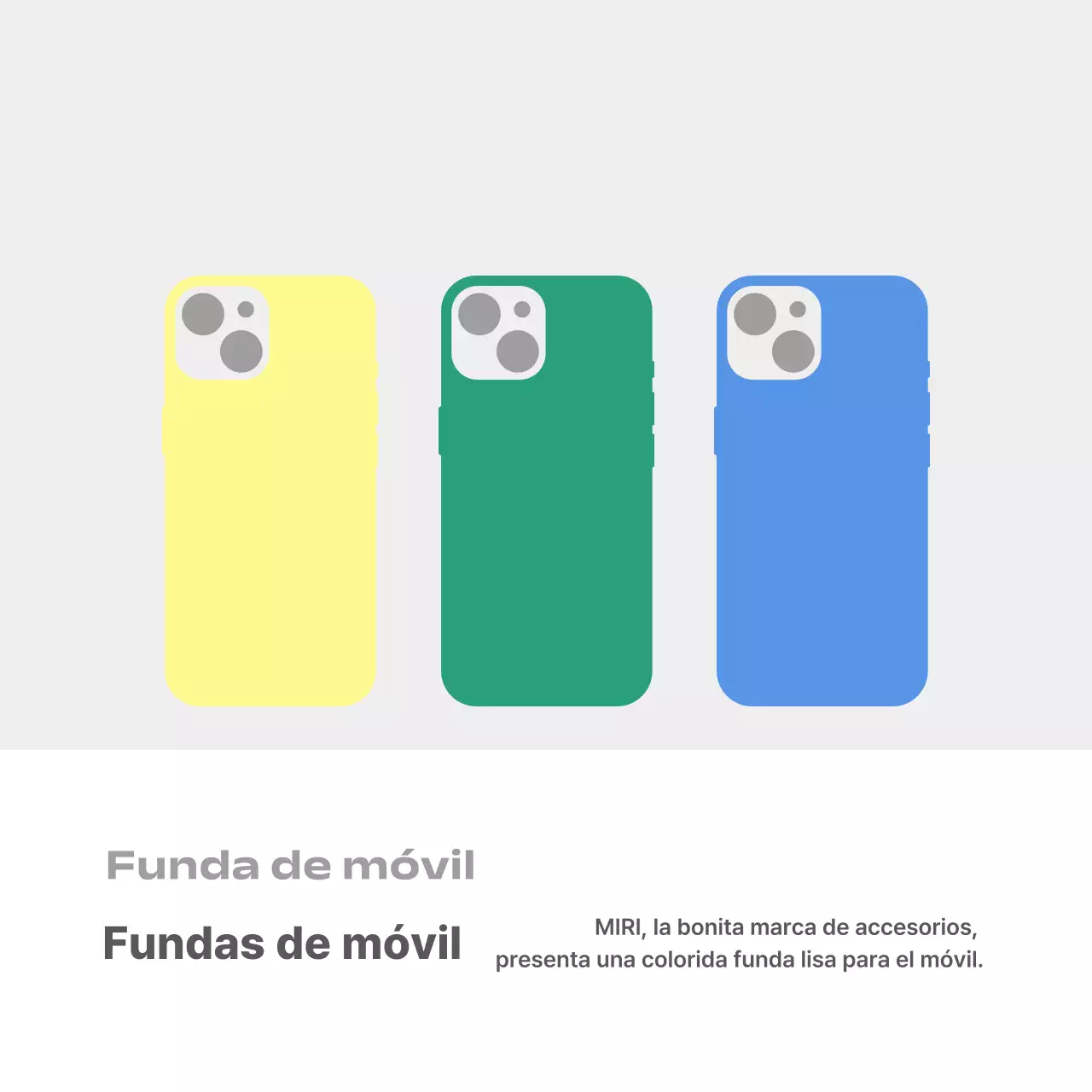 Anuncio de mercería de papelería simple gris