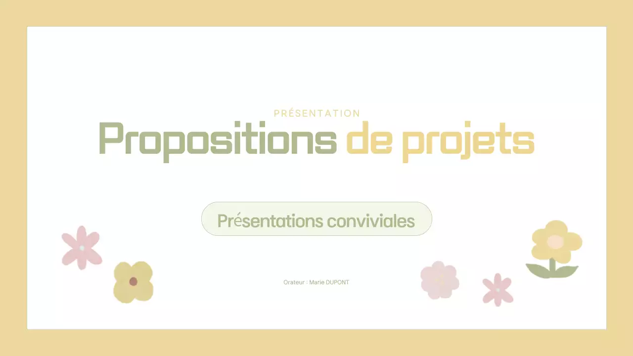 Planifier une proposition de projet beige et simple