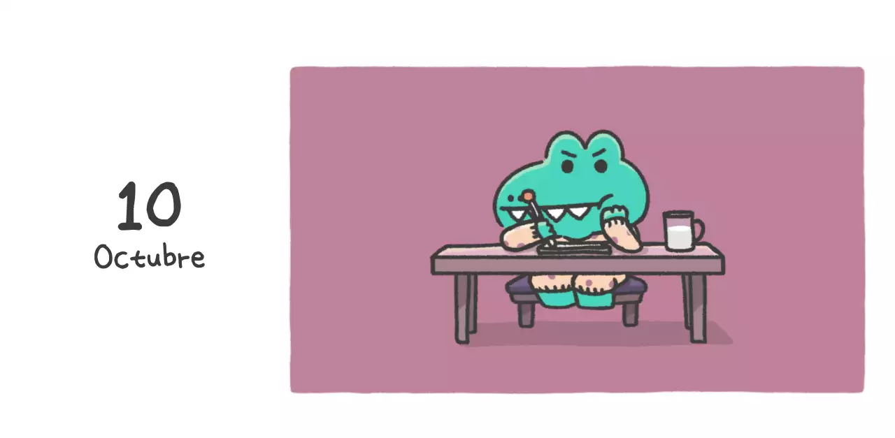 Un calendario con un bonito concepto de ilustración de Ago