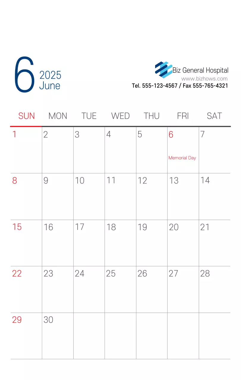 Kalender Promosi Rumah Sakit Sederhana Putih Angkatan Laut