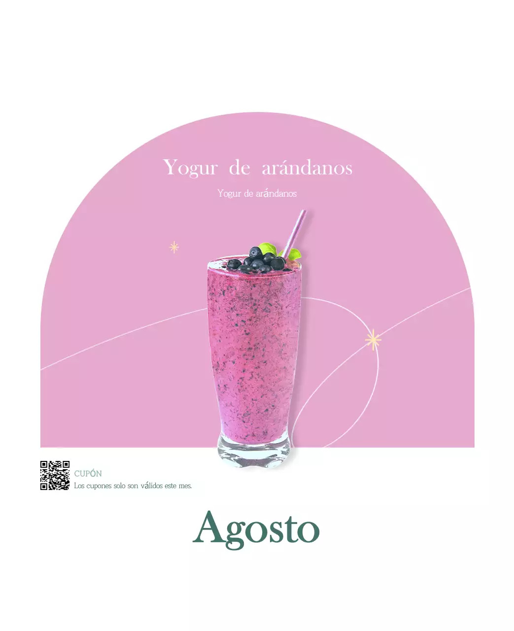 Un moderno calendario de cafeterías con recomendaciones para la bebida del mes