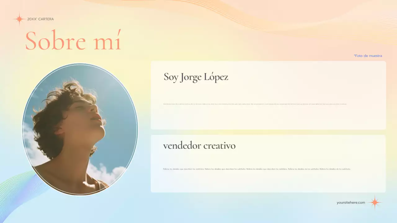 cartera de marketing pastel elegant