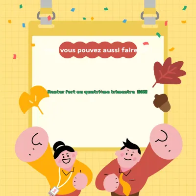 Affiche d'encouragement jaune et mignonne