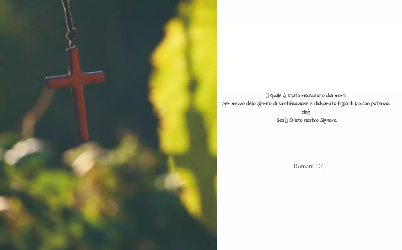 Promozione della chiesa biblica in calligrafia semplice