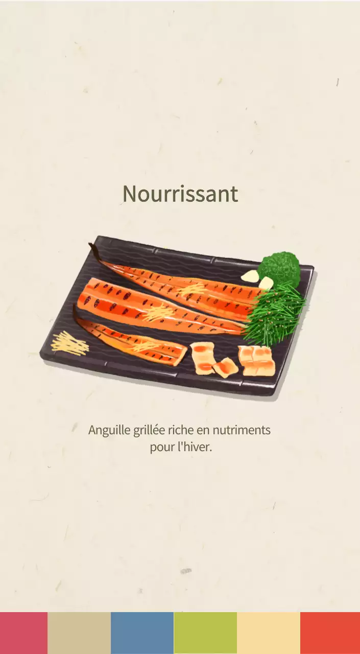 Calendrier de l'alimentation traditionnelle beige