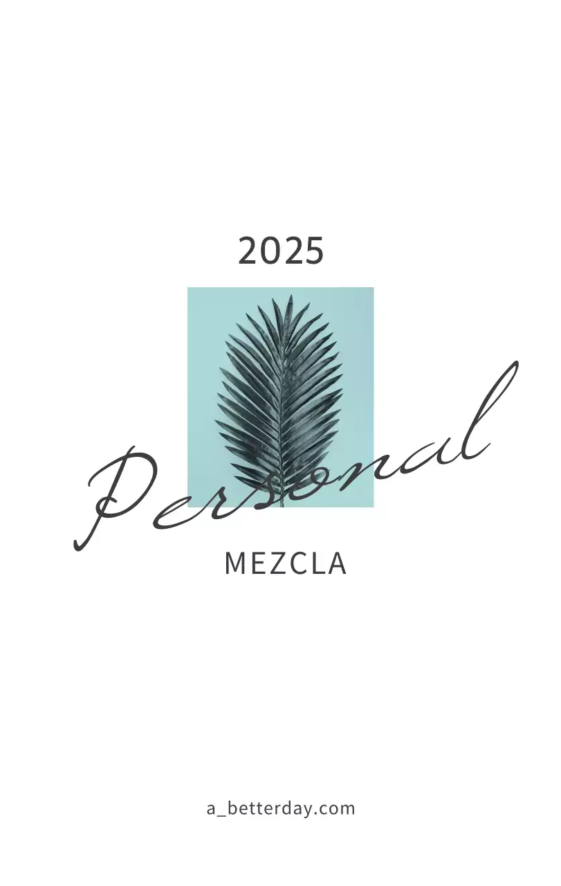 Calendario blanco de naturaleza botánica limpia