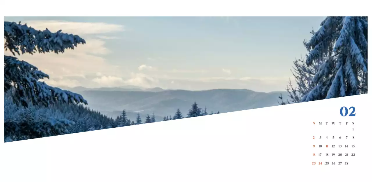 ブルーモダン病院カレンダー