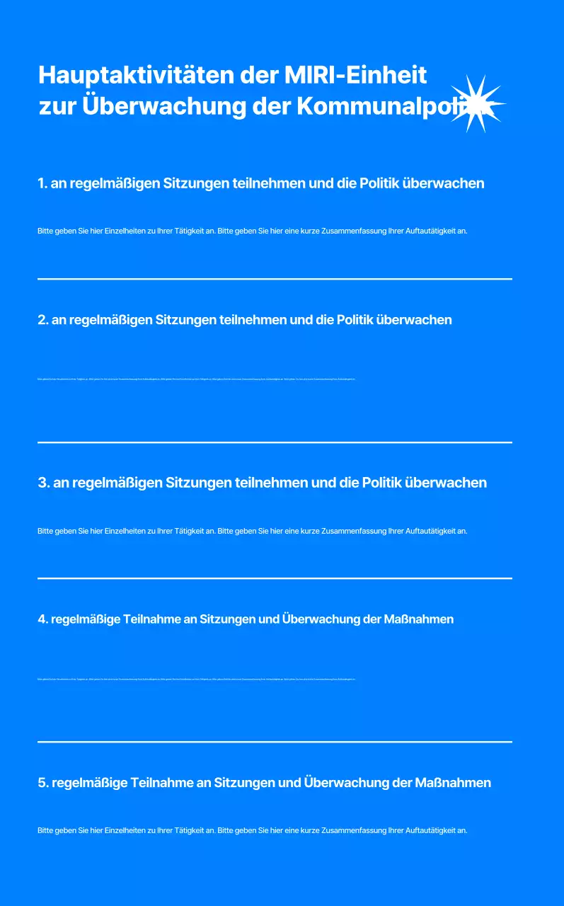 Förderung der Einstellung von Mitgliedern in die Überwachungsgruppe für die Blaue Moderne Politik