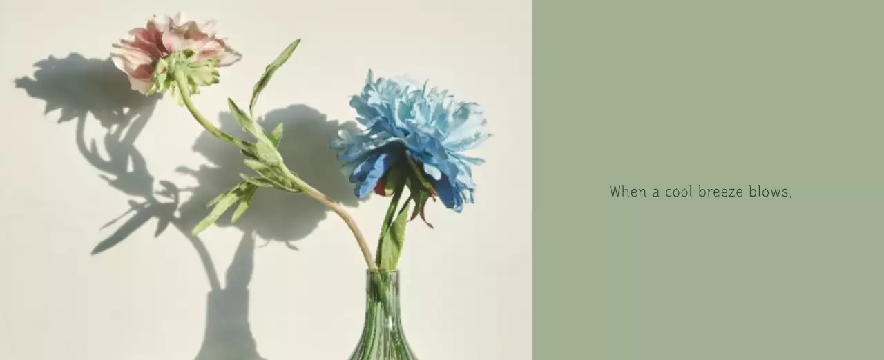 White clean botanical nature calendar