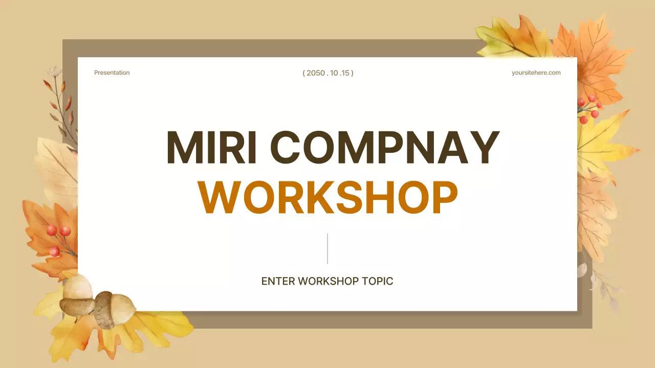 Bài thuyết trình về Xưởng hiện đại màu be