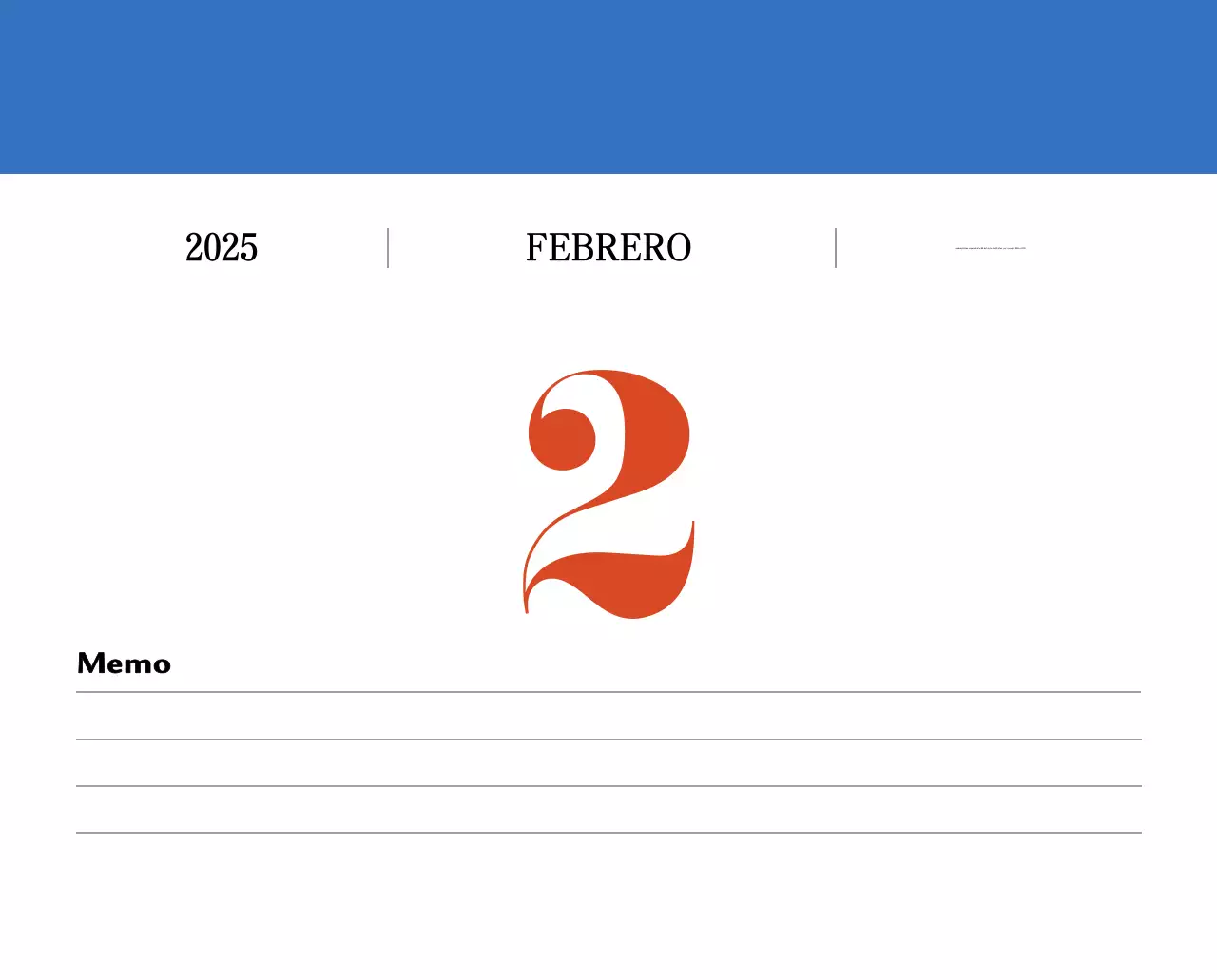 Calendario retro concept memory en rojo