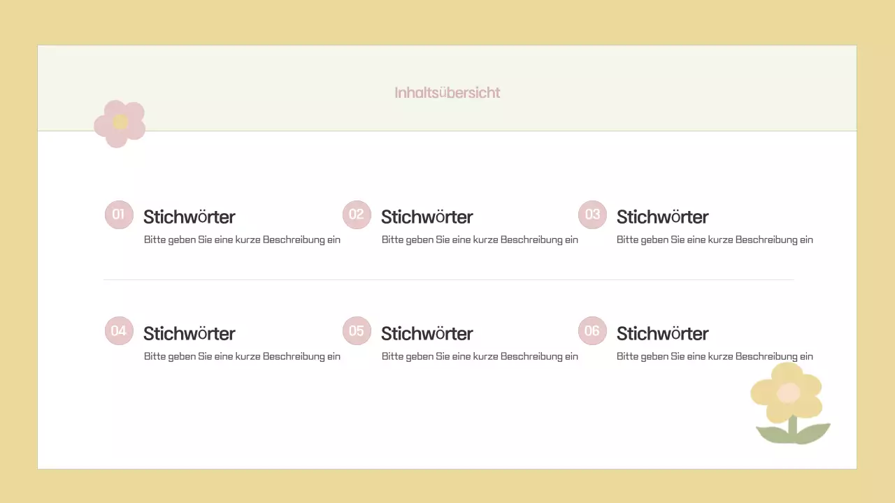 Planung eines beigen und einfachen Projektvorschlags