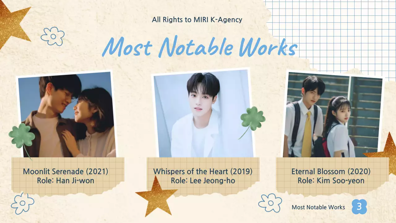 Beige Modern K-Drama Pitch Presentation