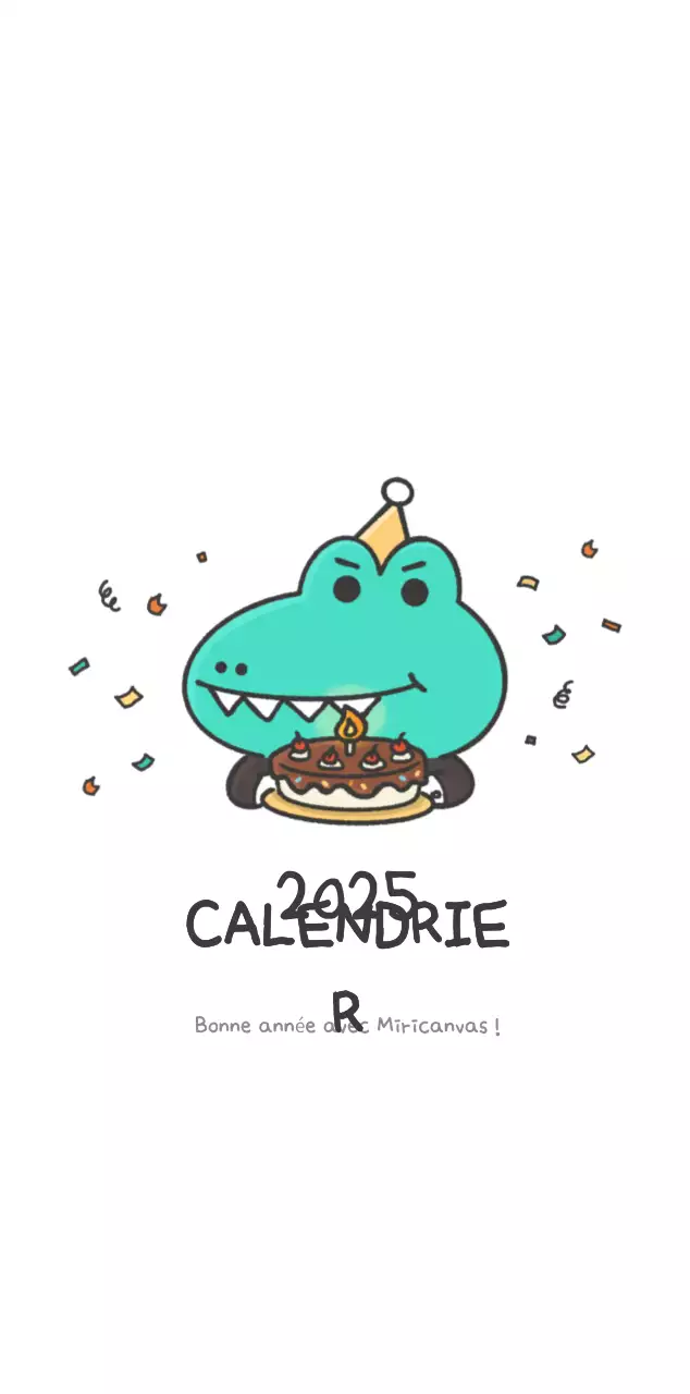 Un calendrier avec un concept d'illustration Ago mignon