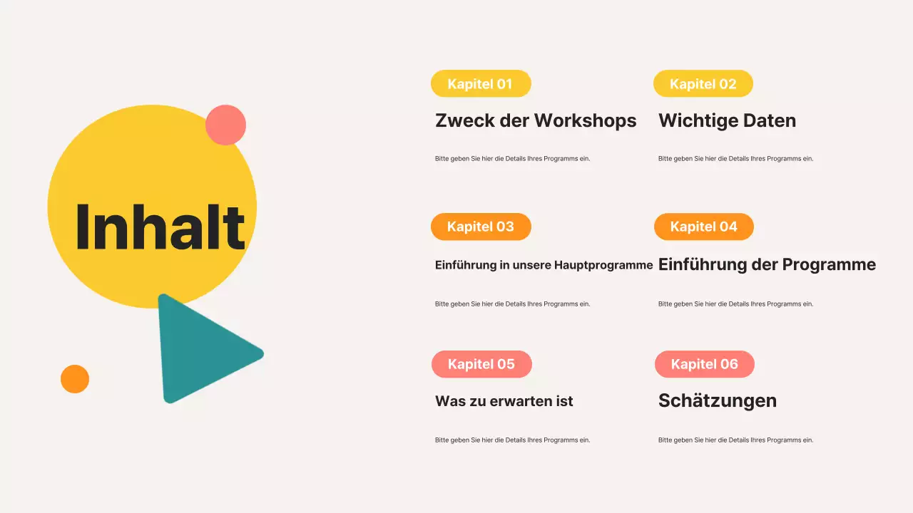 Beige Modern Über uns Beschreibung