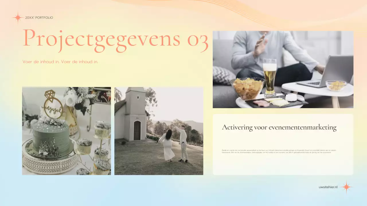 pastel elegante marketing portfolio