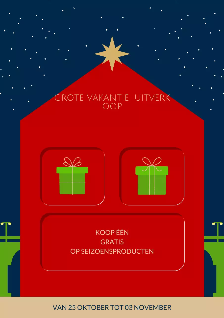 rood modern vakantie uitverkoop