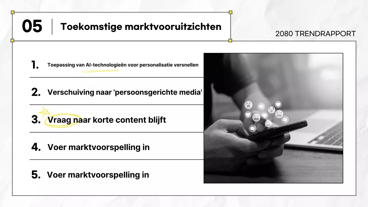 Zwarte moderne rapportinformatie leveren