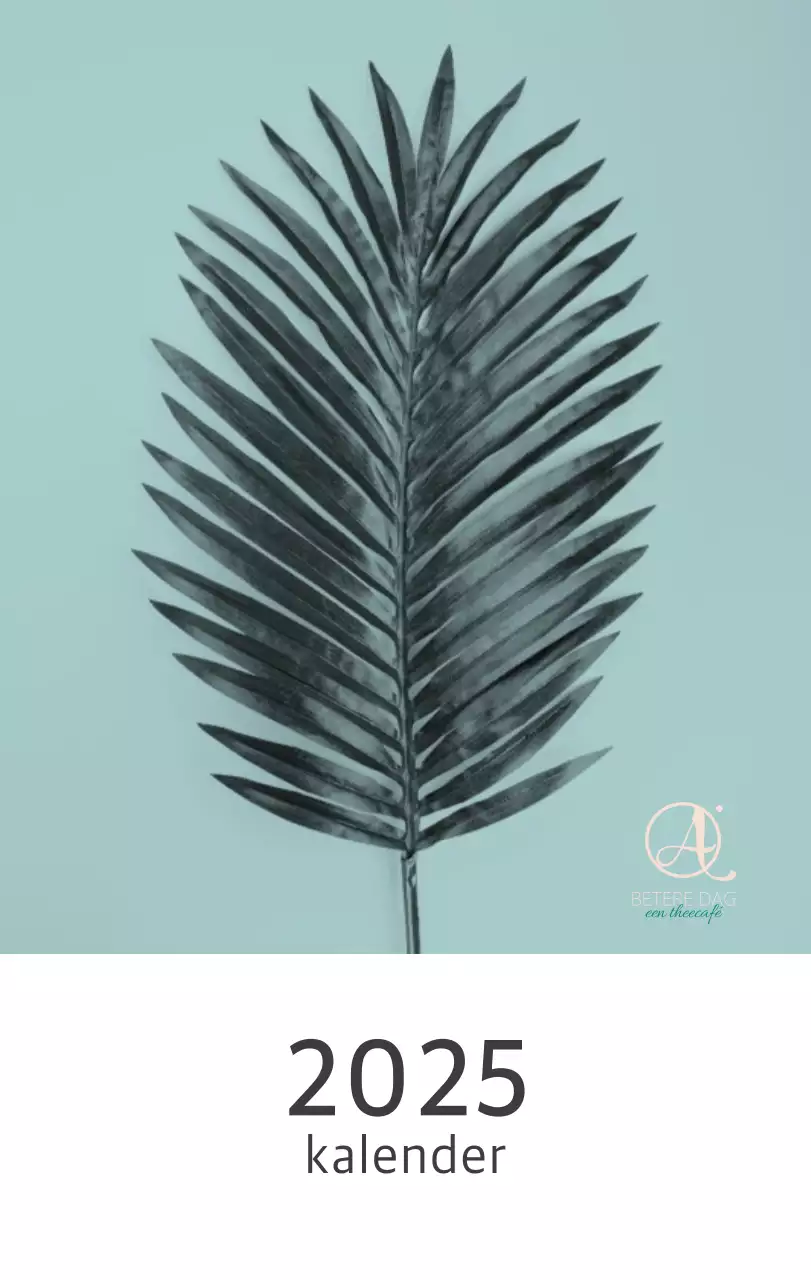 Witte schone botanische natuurkalender