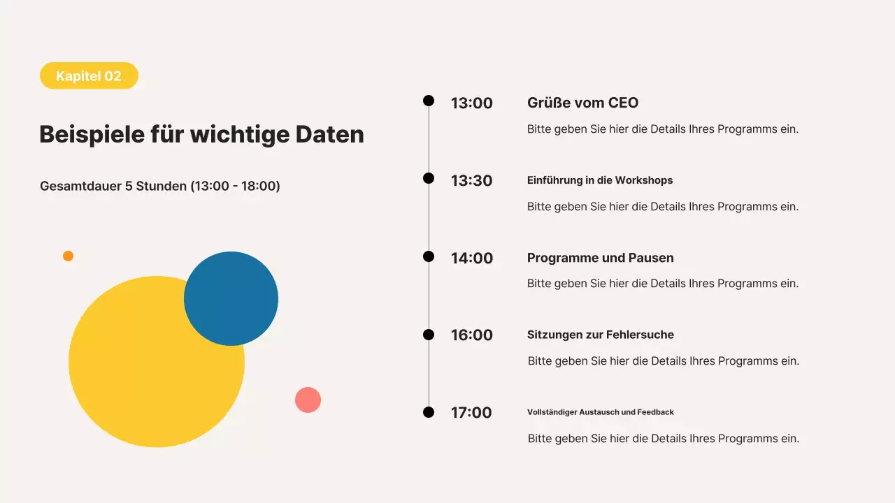 Beige Modern Über uns Beschreibung