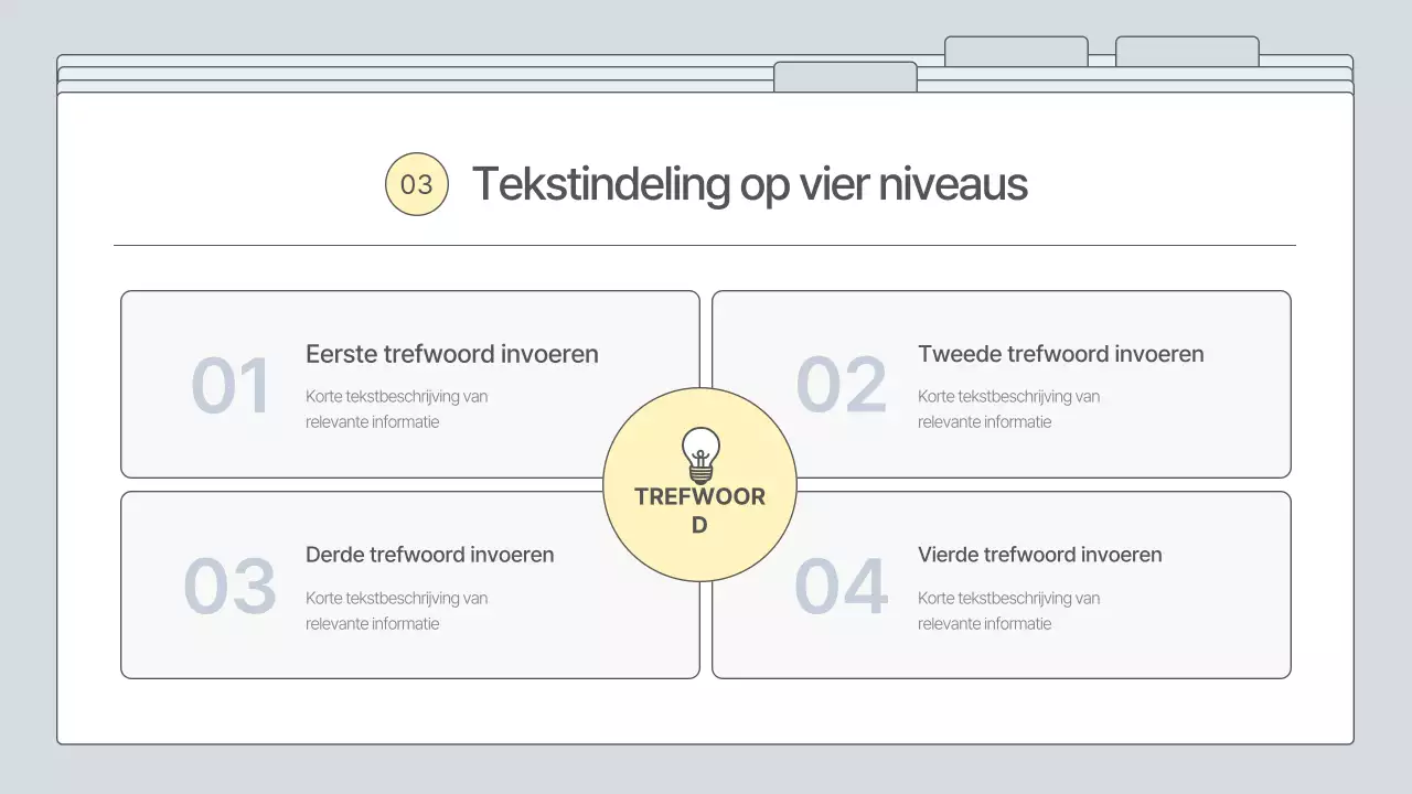 Een eenvoudig, grijs ondernemingsplan