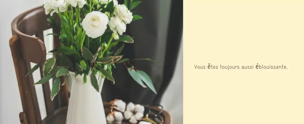 Calendrier botanique blanc et propre