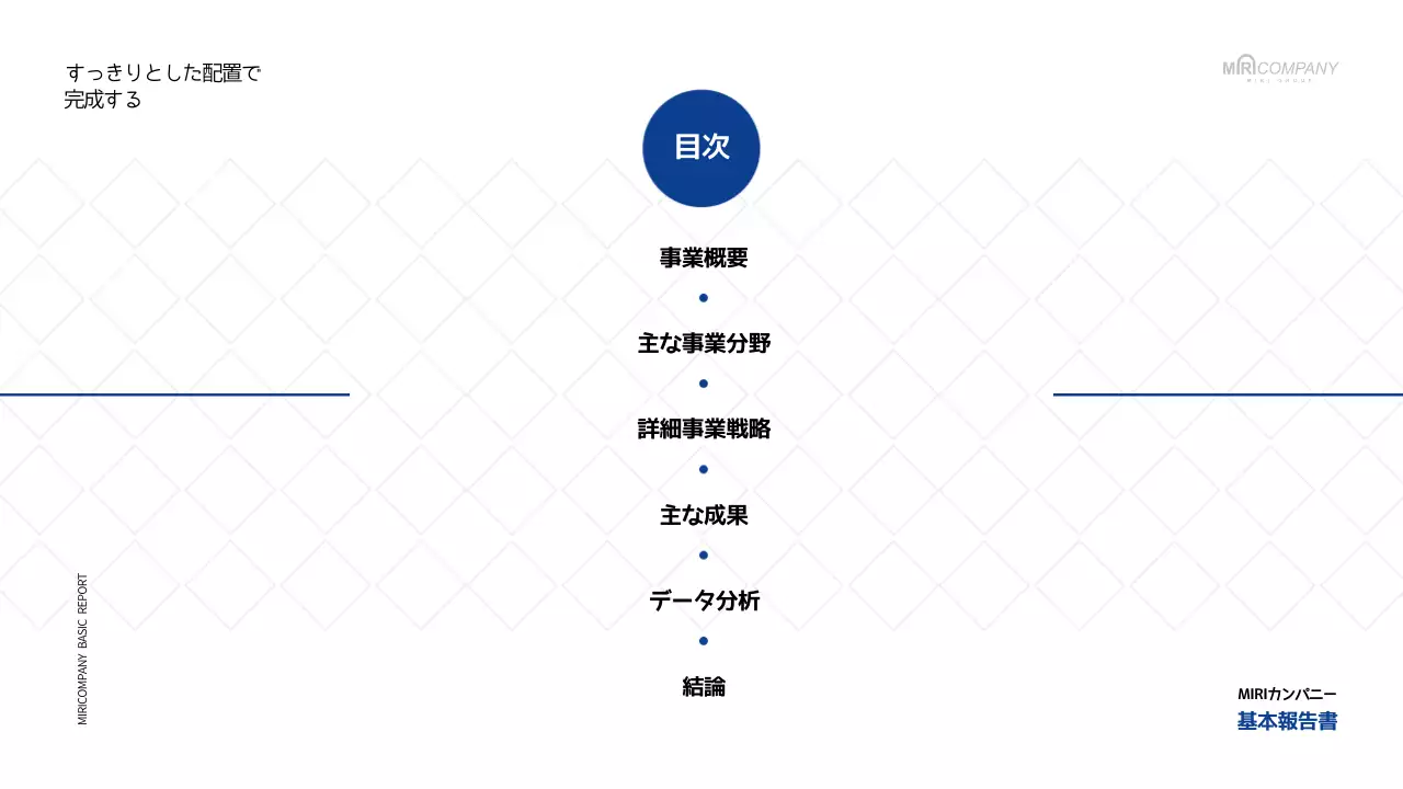 白 シンプル 企業 報告書 プレゼンテーション