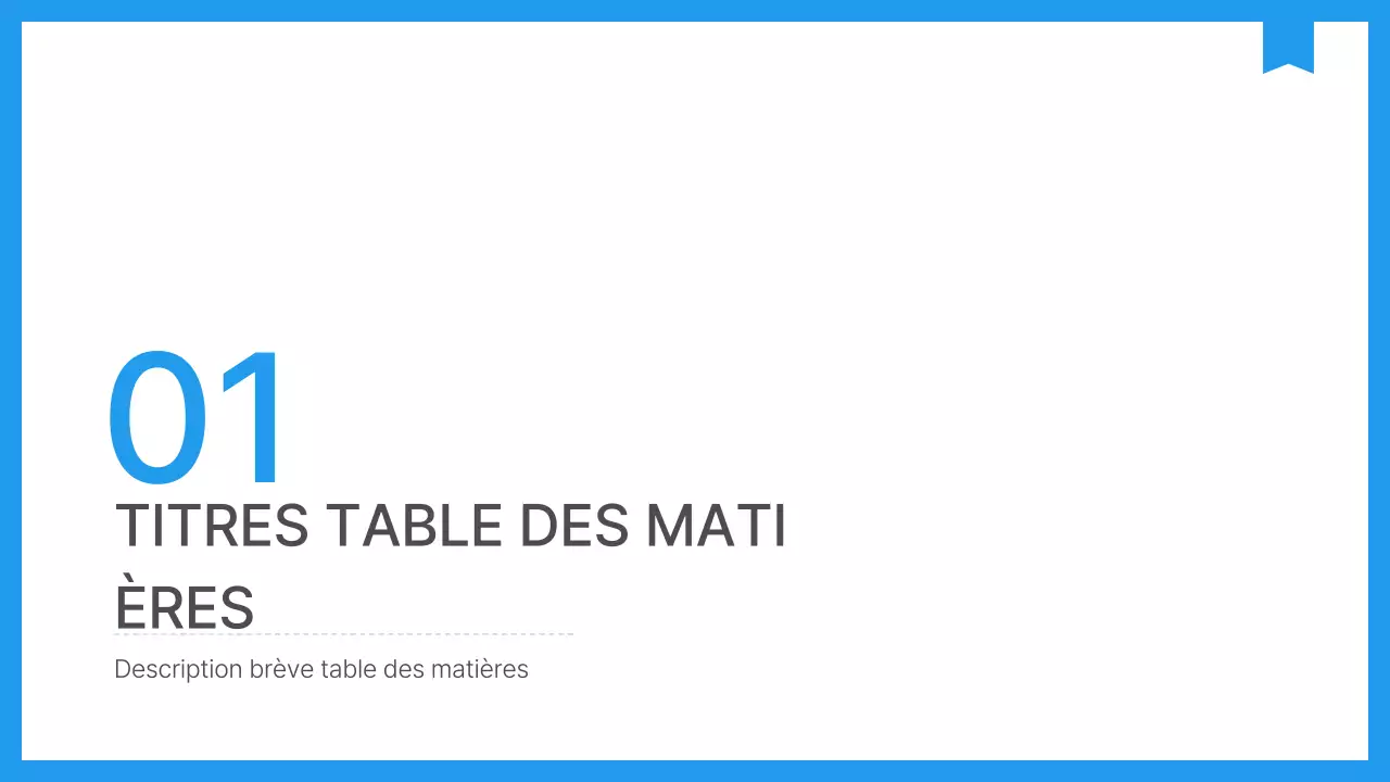 Rapport d'entreprise simple en bleu et blanc