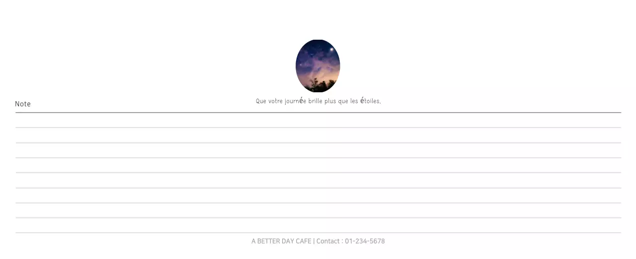 Calendrier botanique blanc et propre