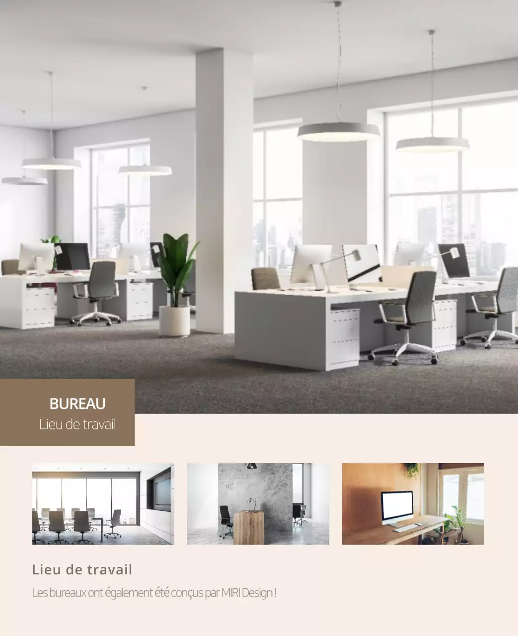 Calendrier intérieur minimaliste beige