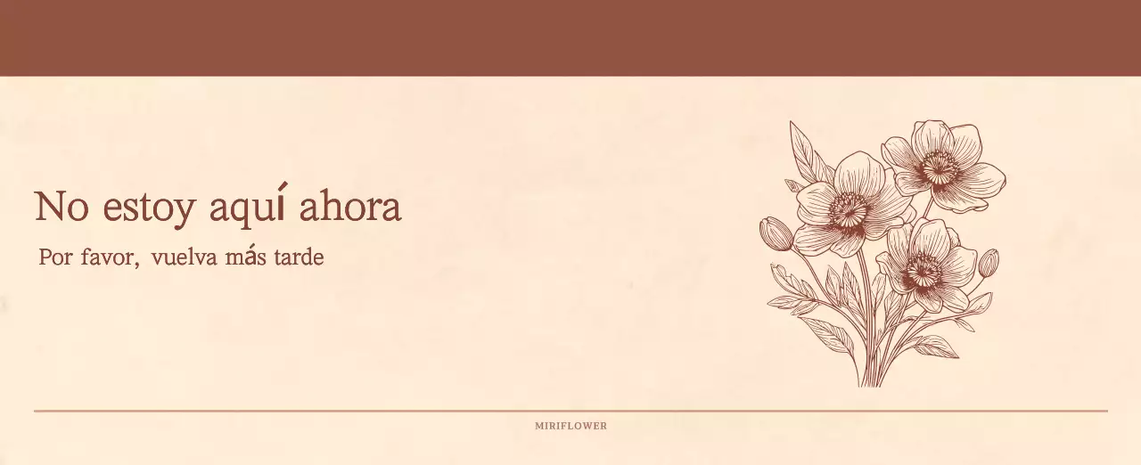 Un calendario sentimental de floristería en papel de lana marrón claro y marrón concepto