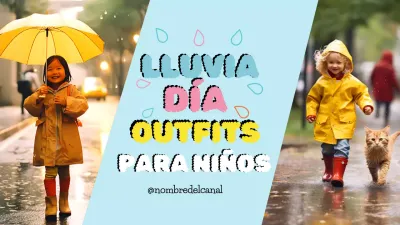 anuncio amarillo de moda para niños