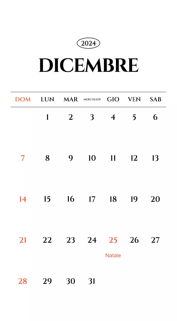 Calendario semplice con concetto di fotografia di viaggio emozionale in bianco e nero