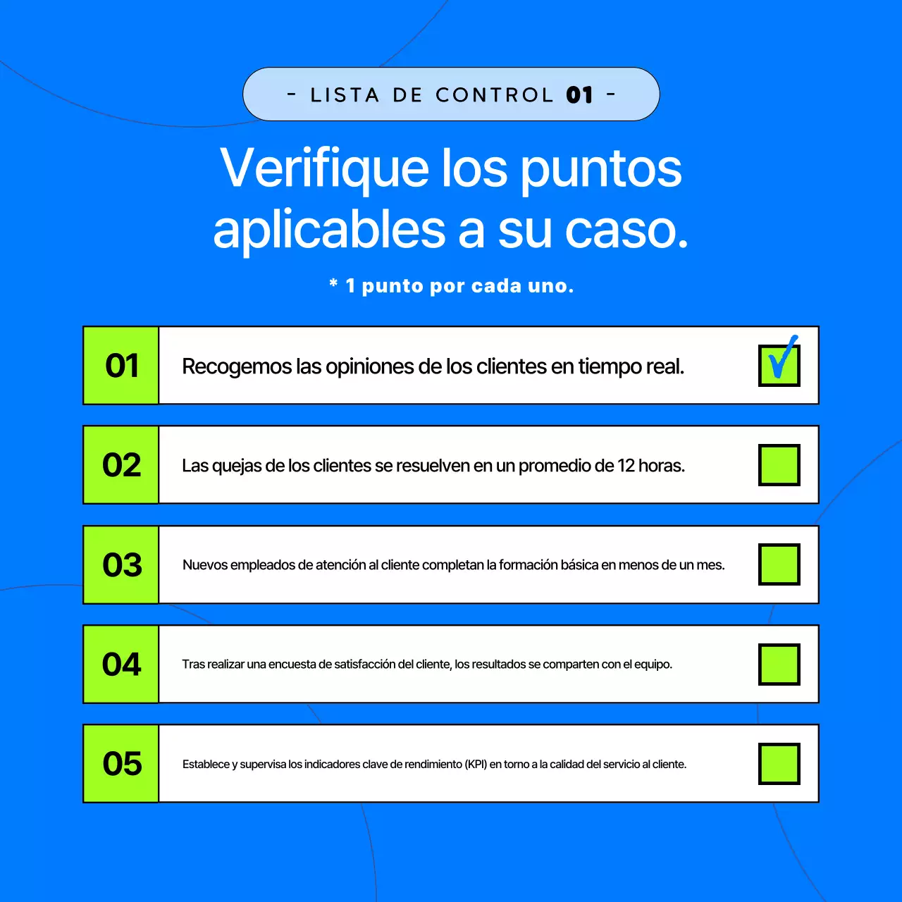 Encuesta de evaluación del servicio Blue's Modern