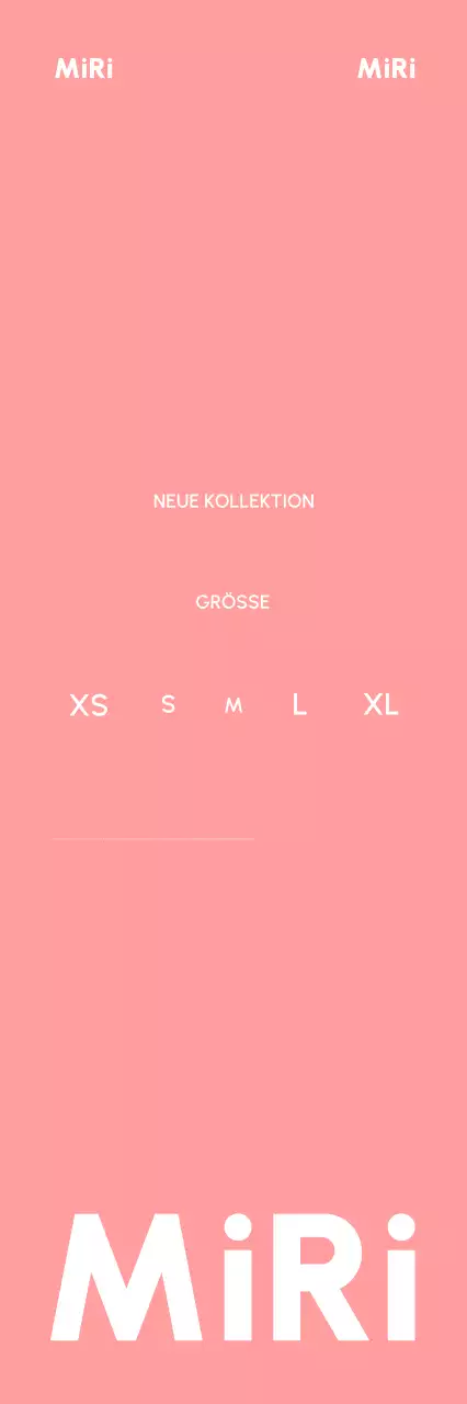 Rosa Minimalistische Mode Anzeige