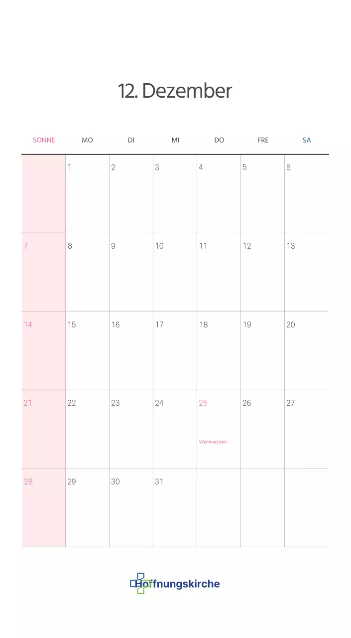 Pastell saubere Illustration Kirche