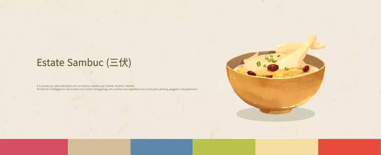 Calendario alimentare tradizionale beige