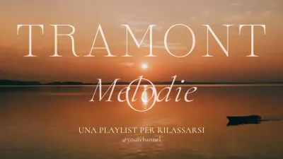 annuncio della playlist minimal arancione