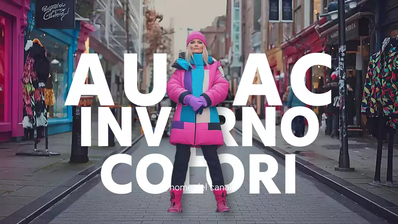 Pubblicità di moda colorata e audace