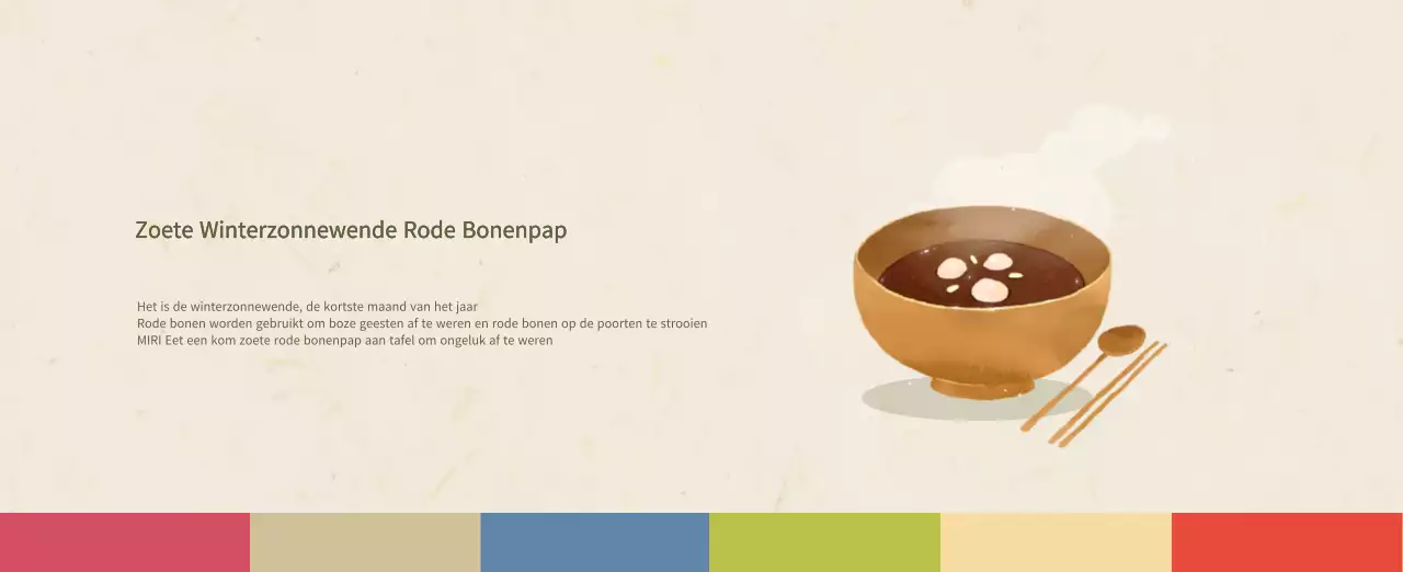 Beige Traditionele Eetkalender