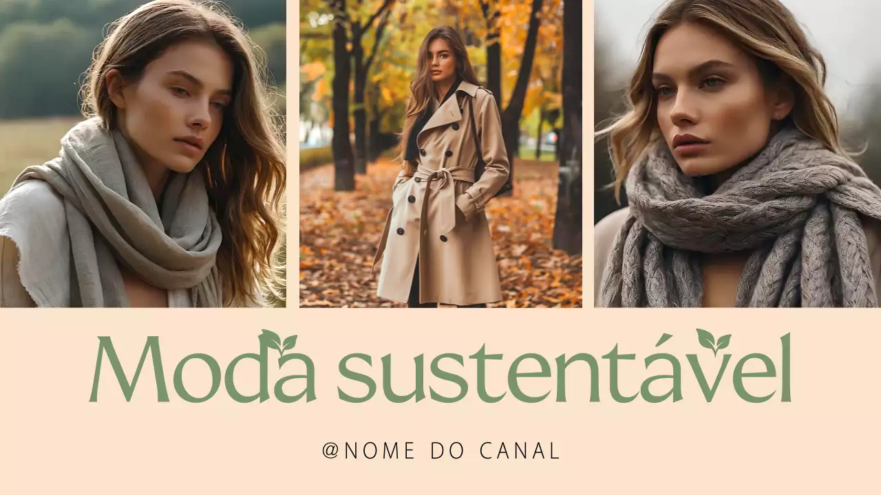 anúncio de moda moderna bege