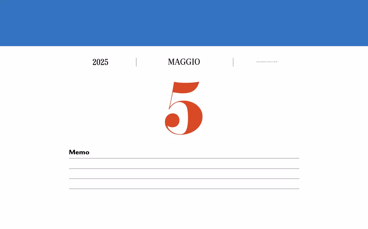 Calendario della memoria di concezione retrò in rosso