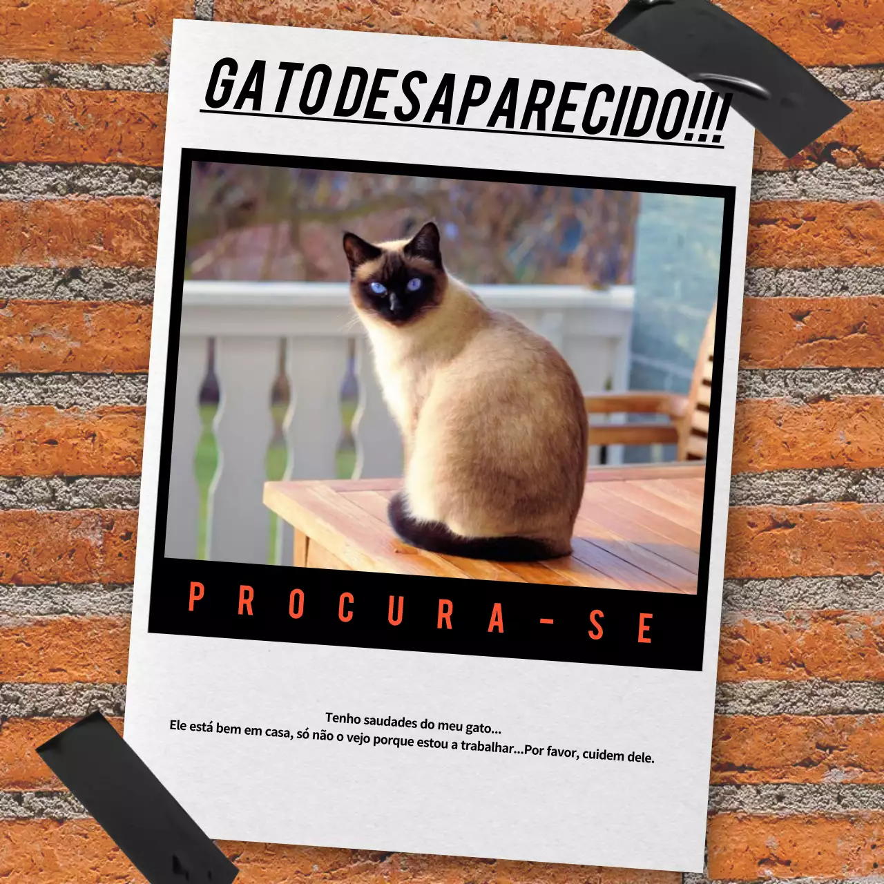 Anúncio retro laranja para animais de estimação