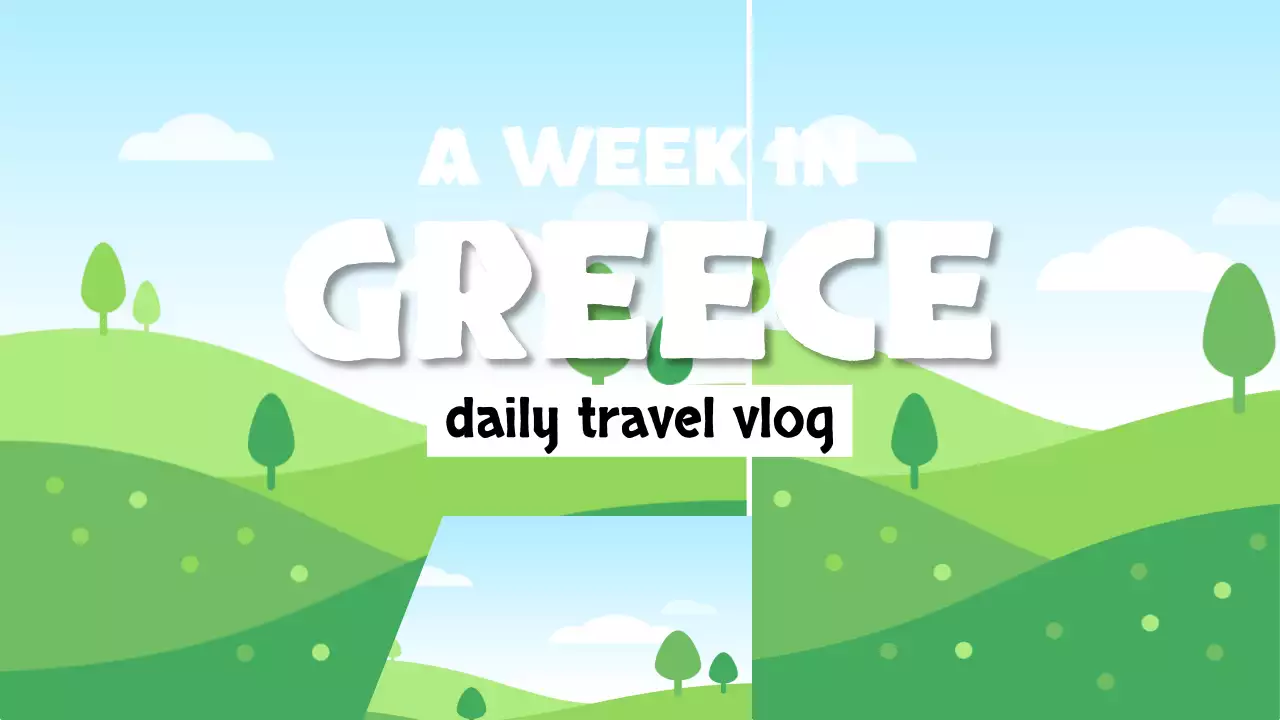 Blue Aesthetic Travel Vlog YouTube Thumbnail