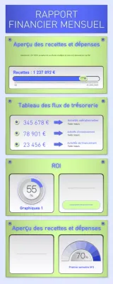 blue robotic Business finance document